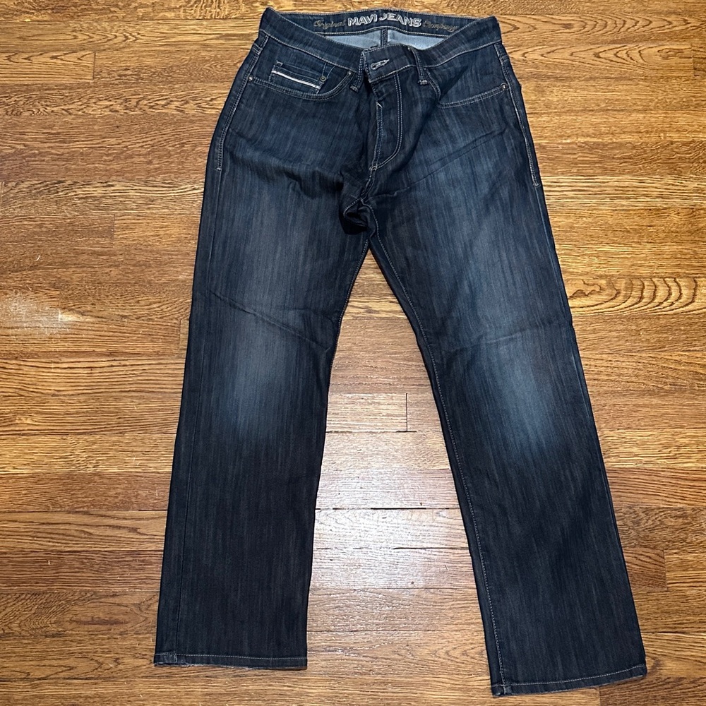 Mavi Men's Dark Blue Straight Jeans